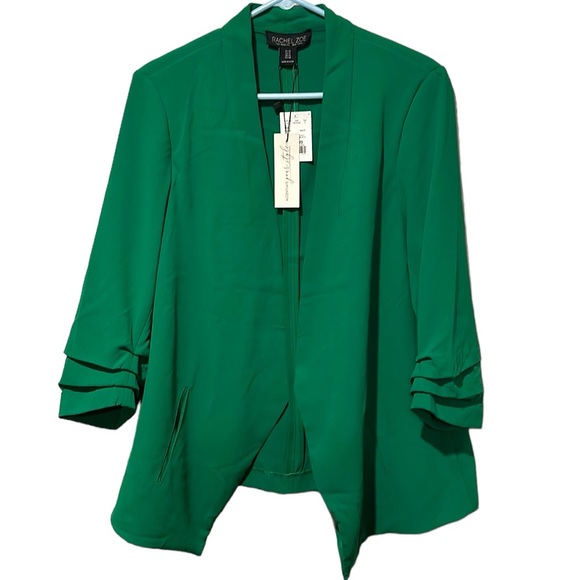 Rachel Zoe Jackets & Blazers - RACHEL ZOE GREEN 3/4 SLEEVE BLAZER JACKET